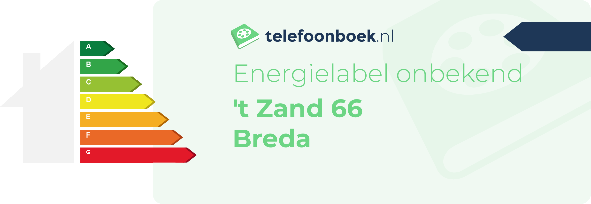 Energielabel 't Zand 66 Breda