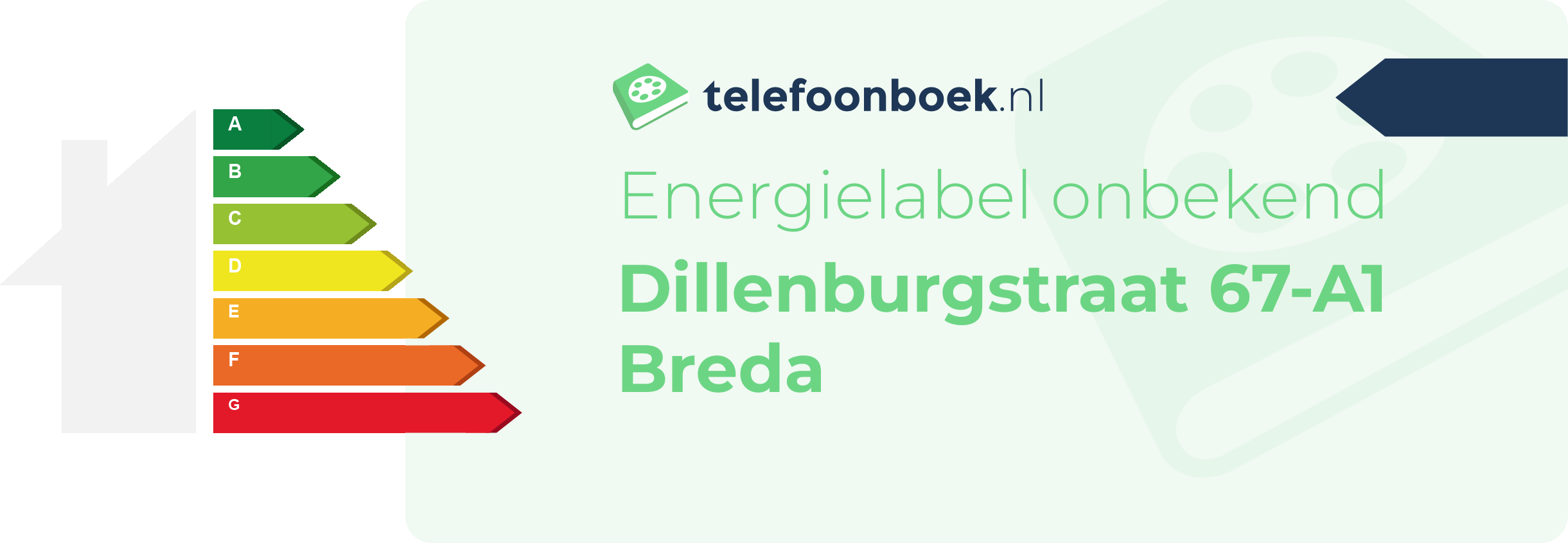 Energielabel Dillenburgstraat 67-A1 Breda