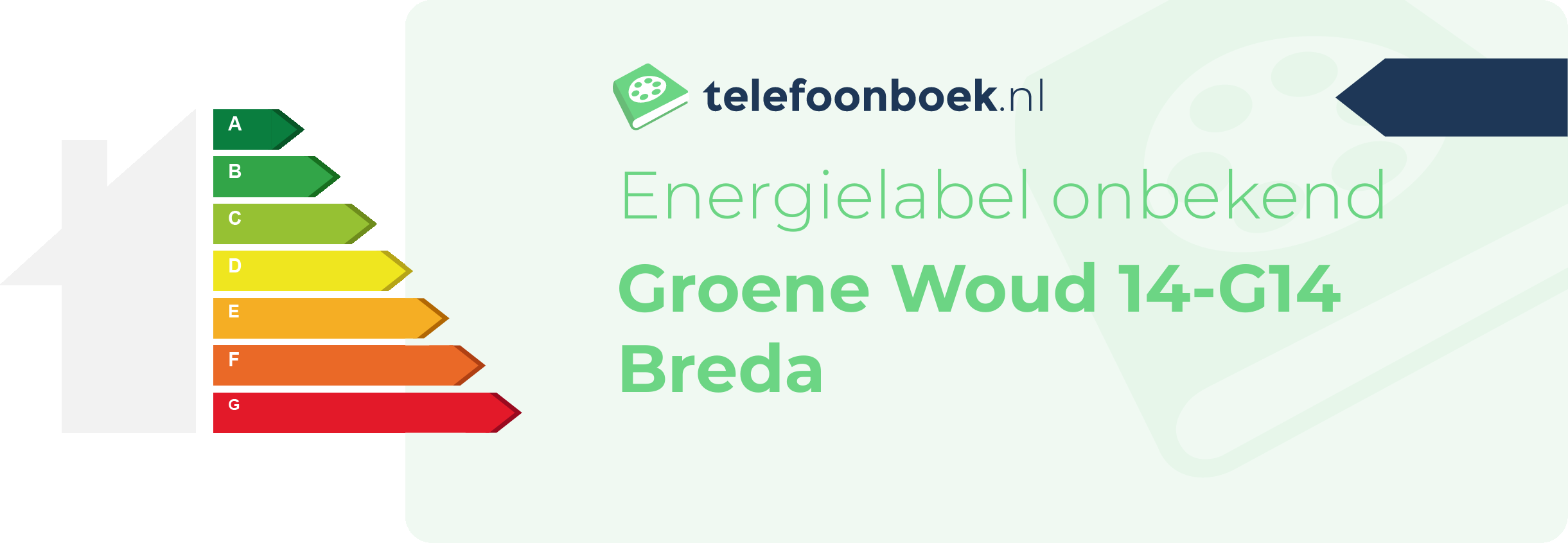 Energielabel Groene Woud 14-G14 Breda