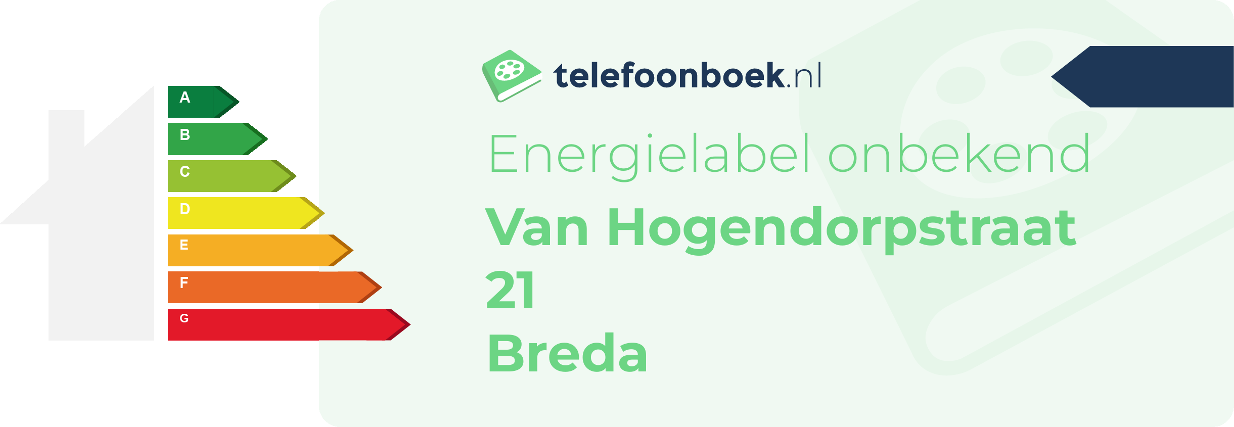 Energielabel Van Hogendorpstraat 21 Breda