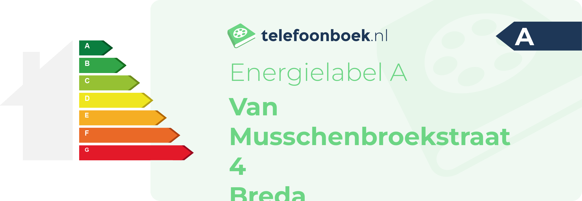 Energielabel Van Musschenbroekstraat 4 Breda