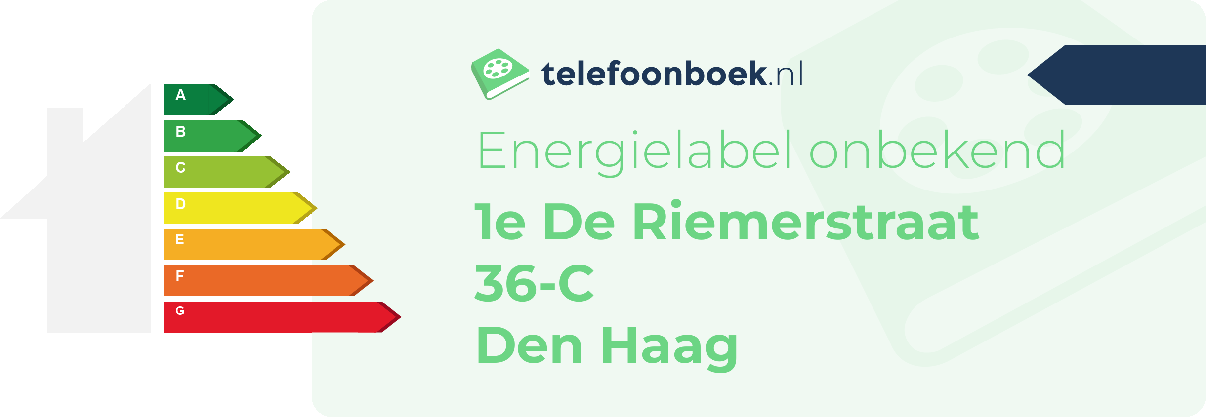 Energielabel 1e De Riemerstraat 36-C Den Haag