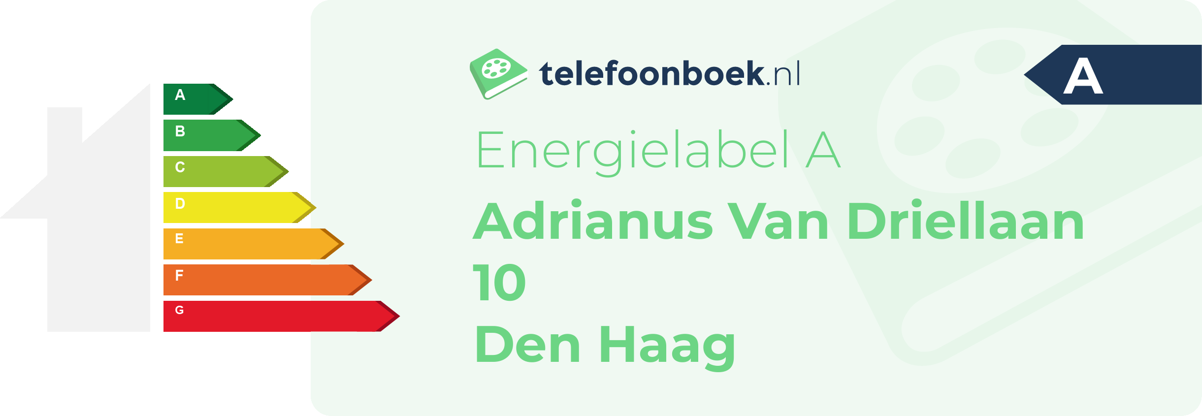 Energielabel Adrianus Van Driellaan 10 Den Haag