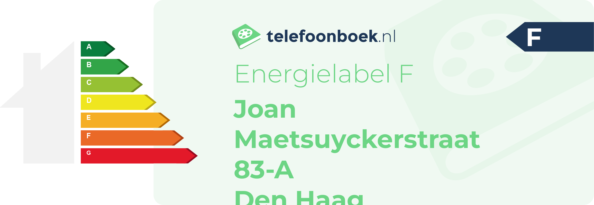 Energielabel Joan Maetsuyckerstraat 83-A Den Haag
