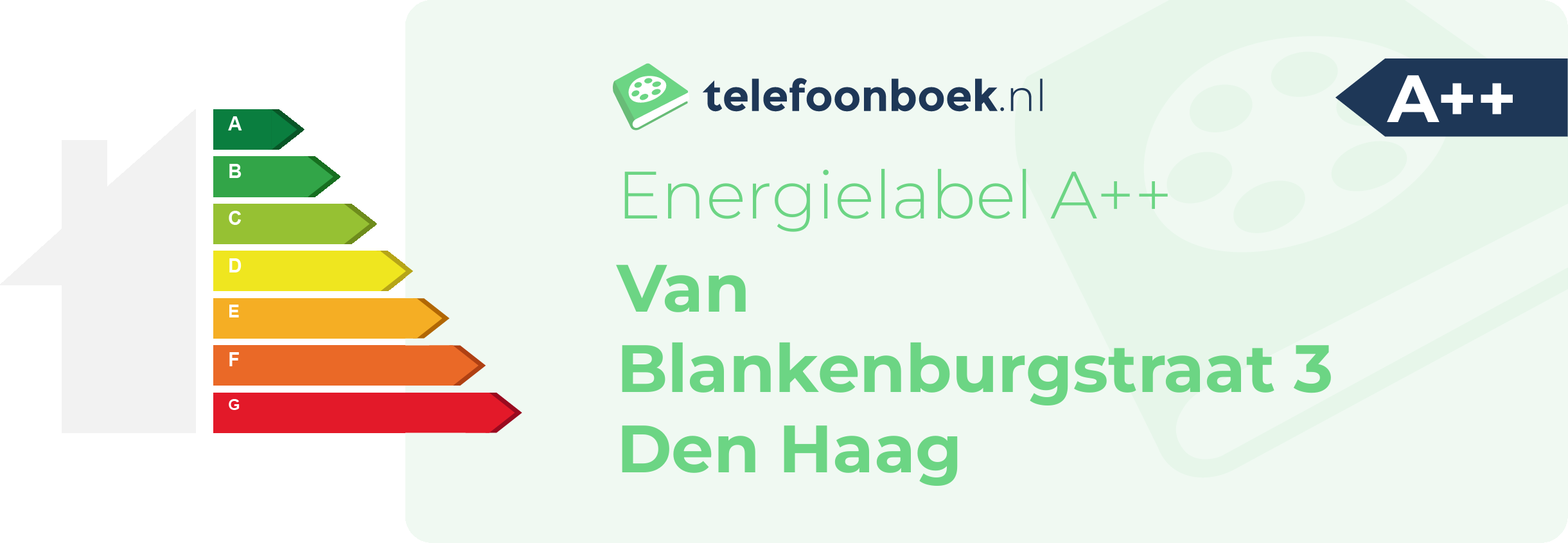 Energielabel Van Blankenburgstraat 3 Den Haag