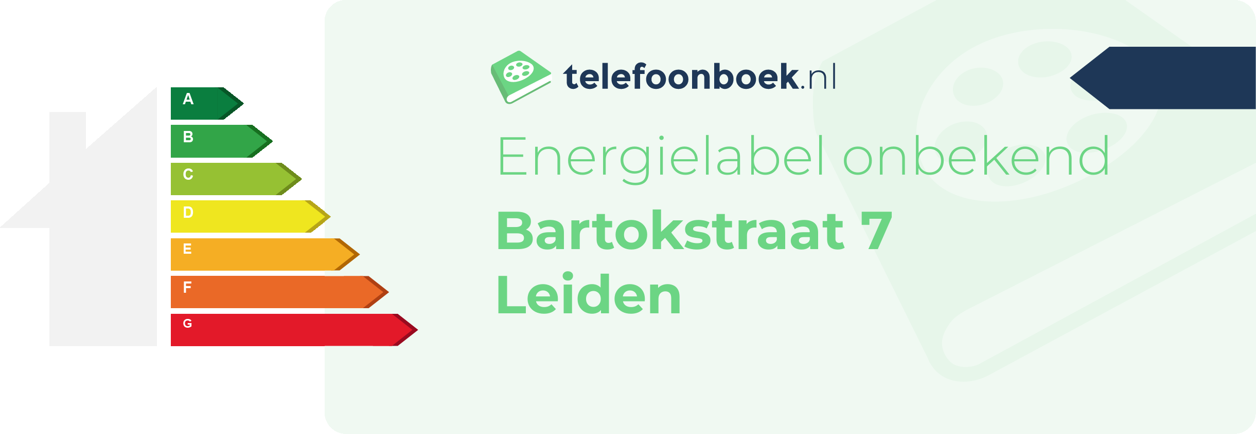 Energielabel Bartokstraat 7 Leiden