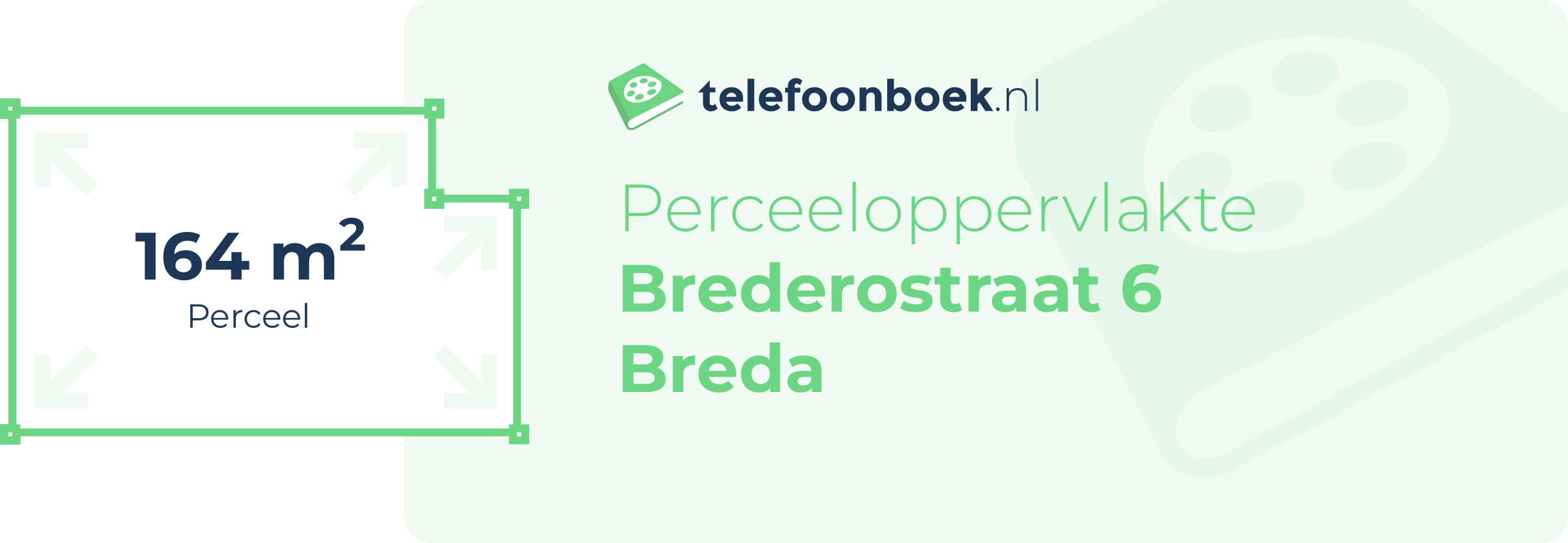 Perceeloppervlakte Brederostraat 6 Breda