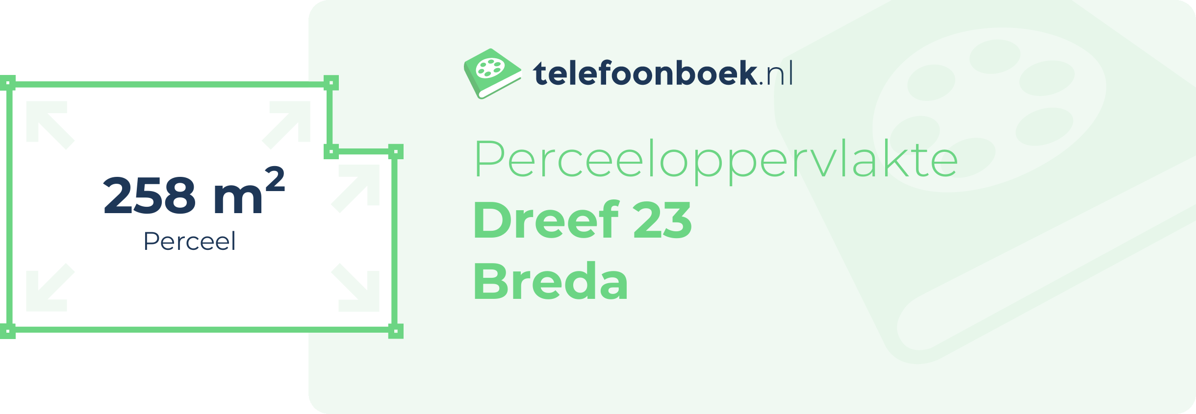 Perceeloppervlakte Dreef 23 Breda