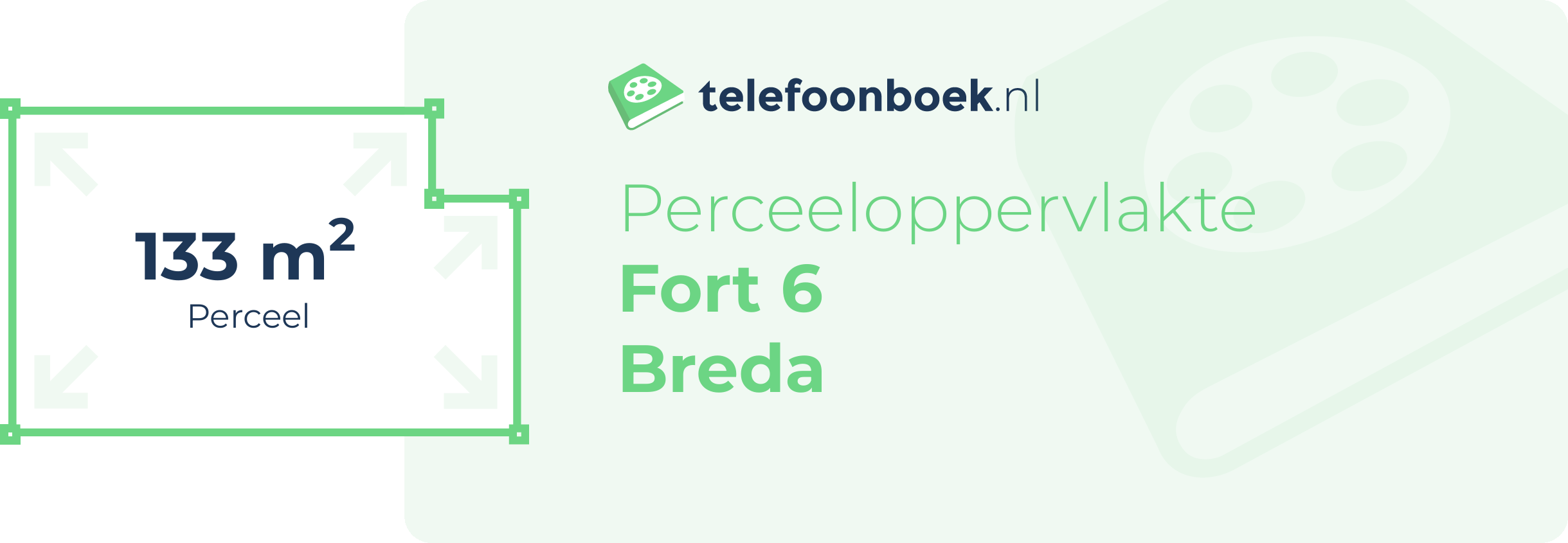 Perceeloppervlakte Fort 6 Breda