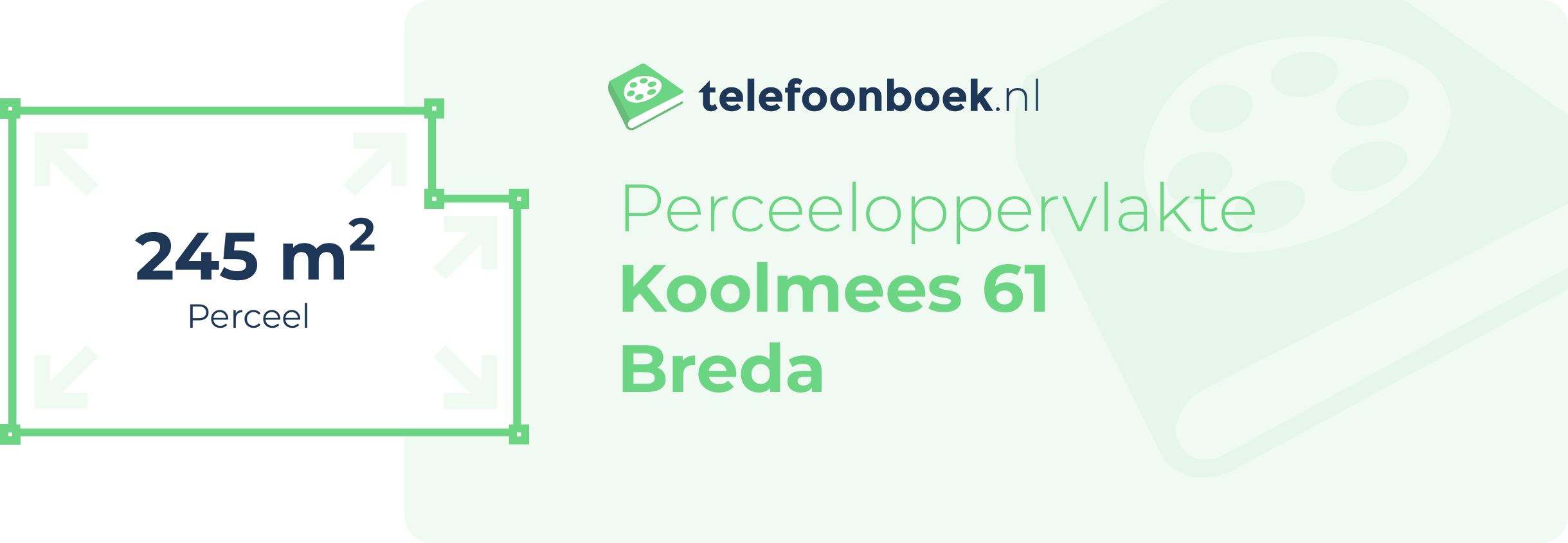 Perceeloppervlakte Koolmees 61 Breda