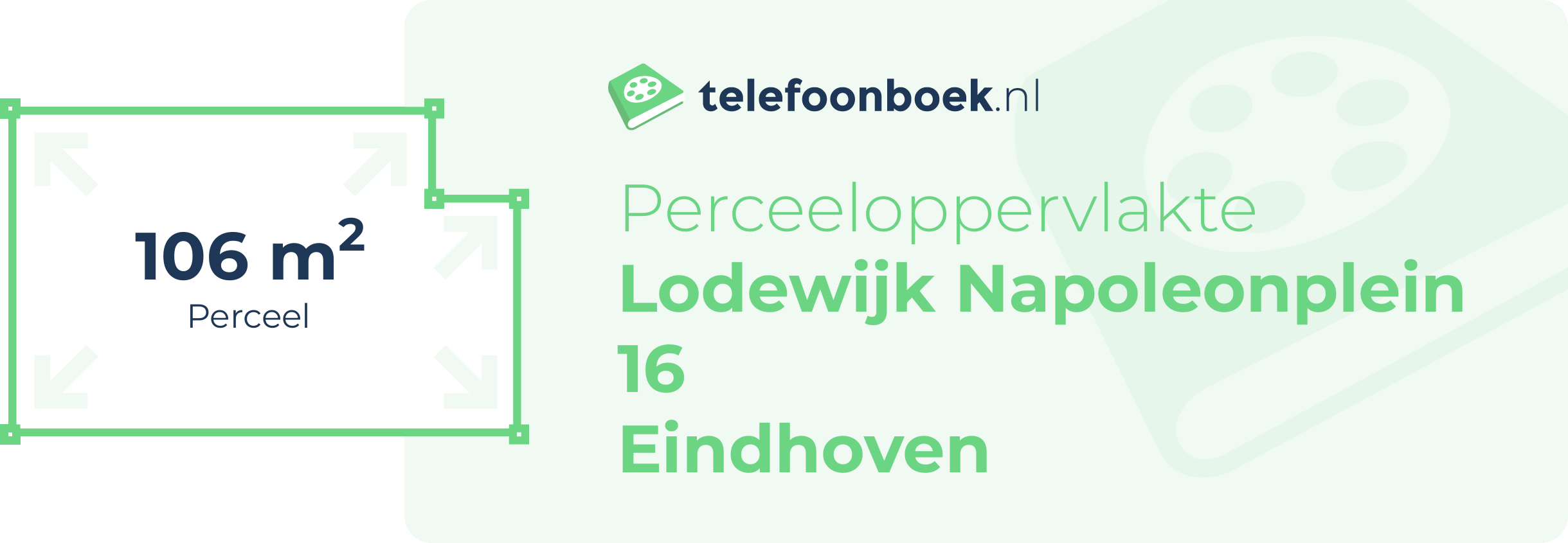 Perceeloppervlakte Lodewijk Napoleonplein 16 Eindhoven