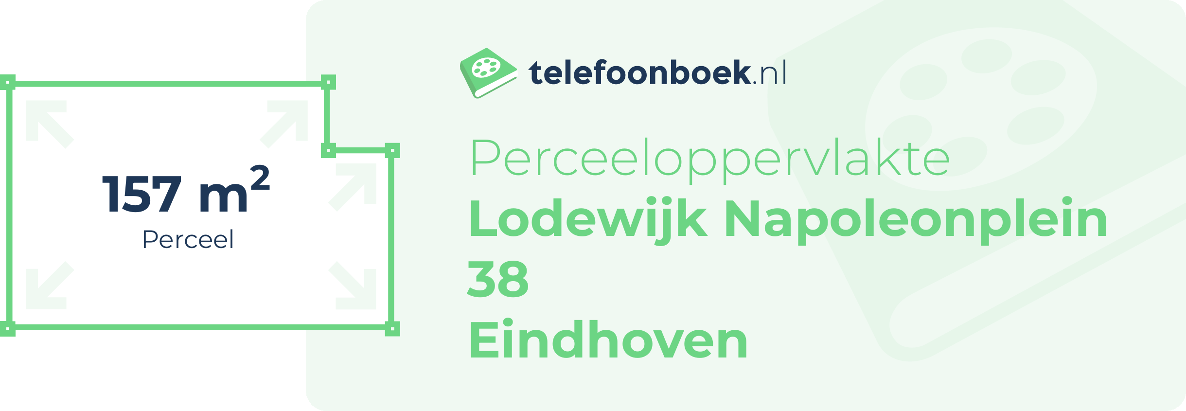 Perceeloppervlakte Lodewijk Napoleonplein 38 Eindhoven