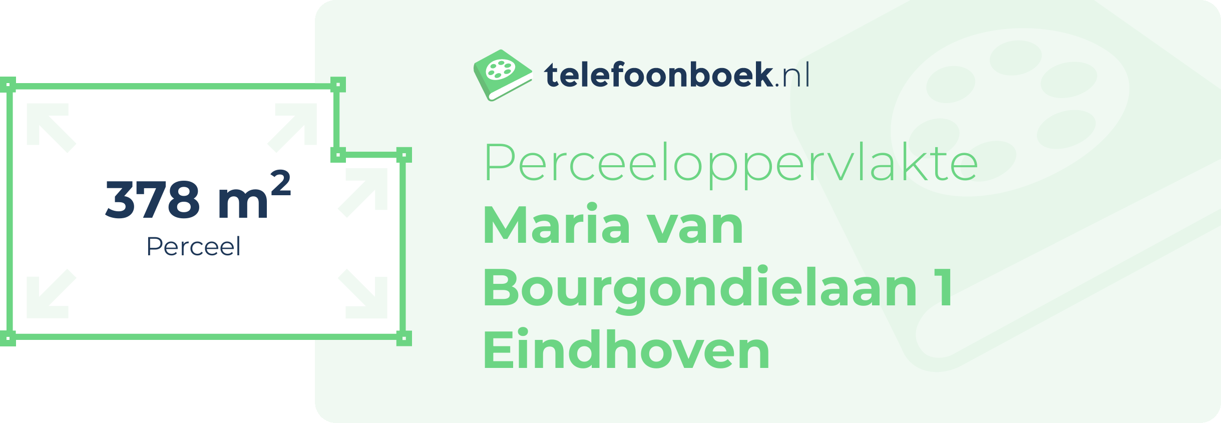 Perceeloppervlakte Maria Van Bourgondielaan 1 Eindhoven