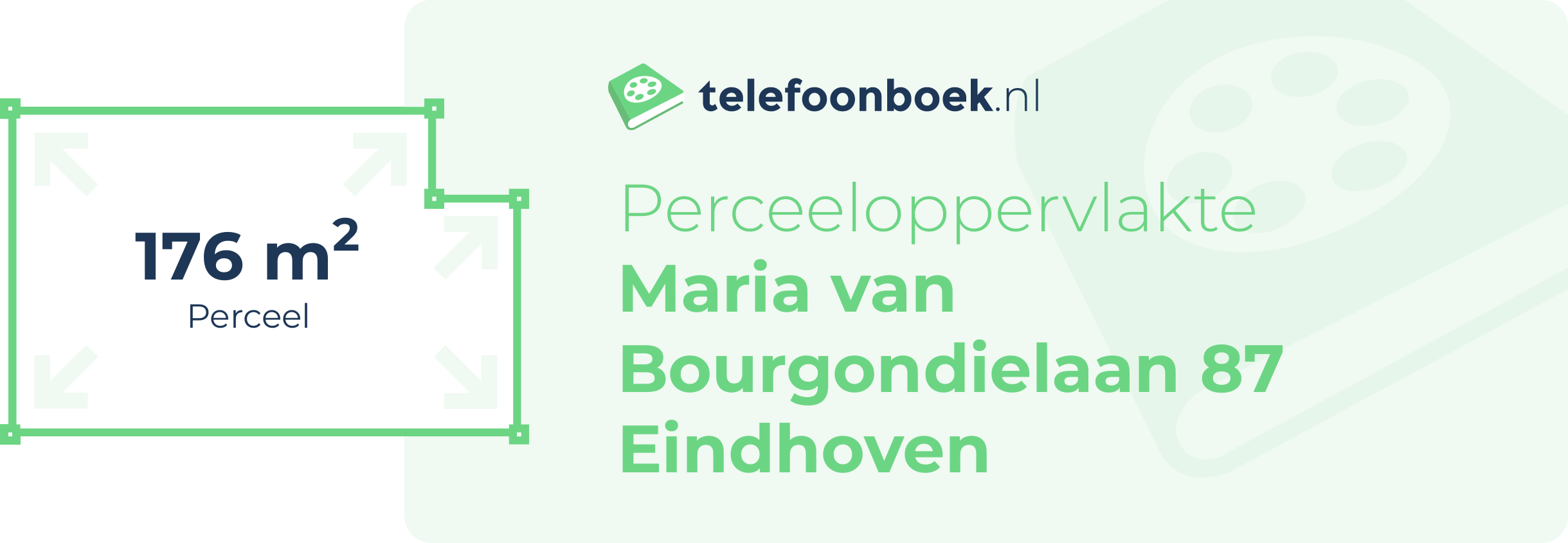 Perceeloppervlakte Maria Van Bourgondielaan 87 Eindhoven