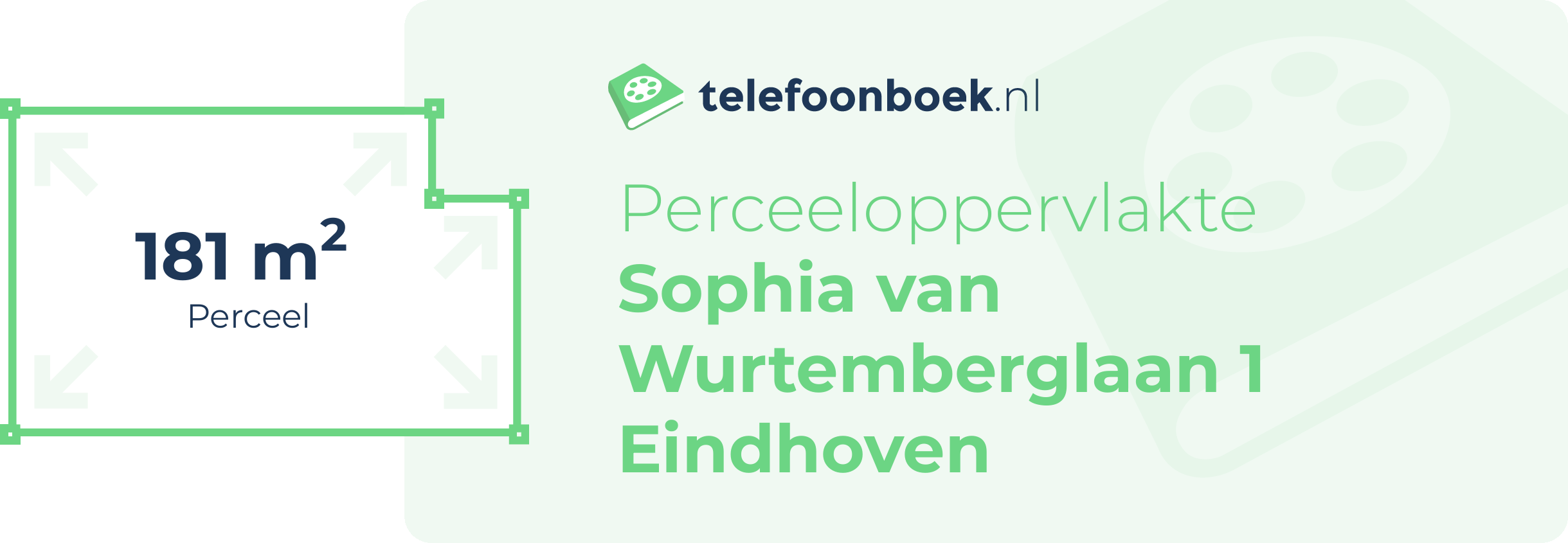 Perceeloppervlakte Sophia Van Wurtemberglaan 1 Eindhoven
