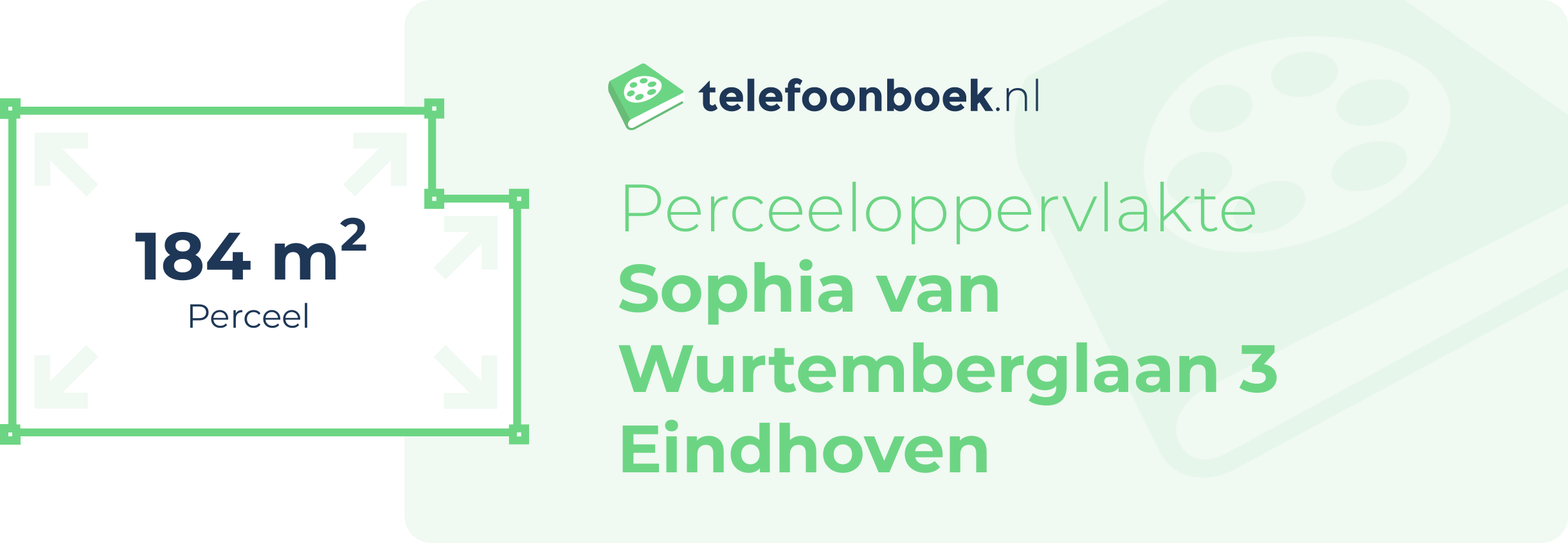 Perceeloppervlakte Sophia Van Wurtemberglaan 3 Eindhoven