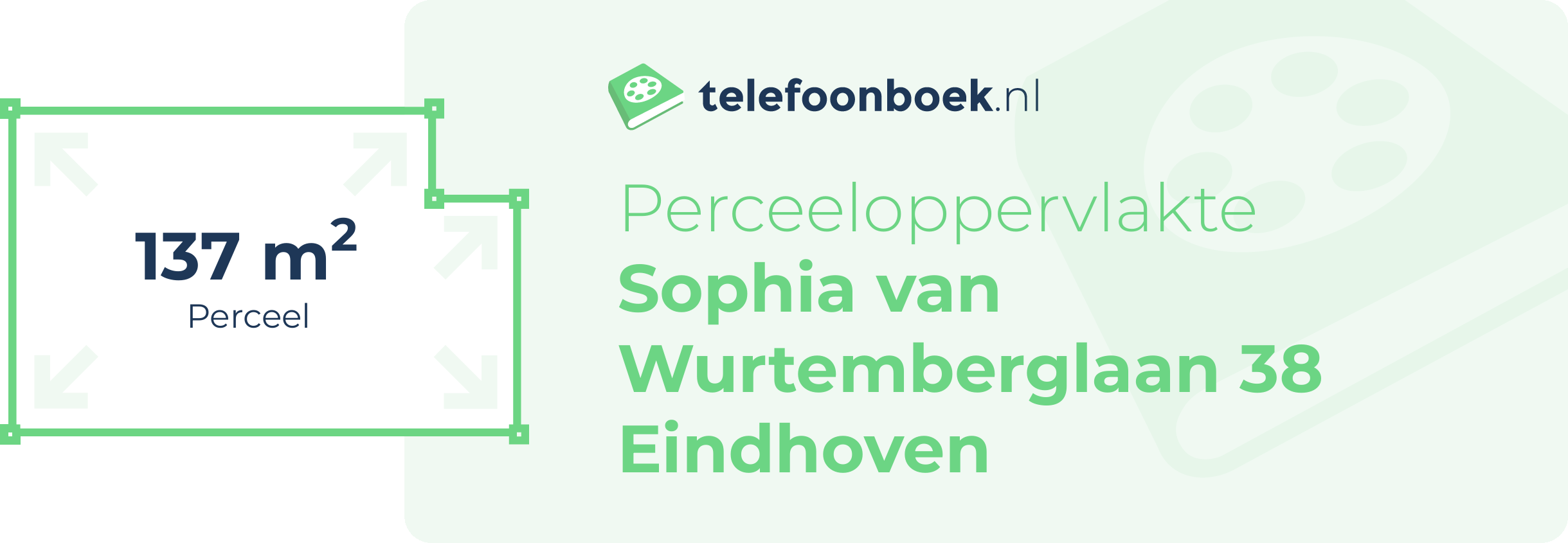 Perceeloppervlakte Sophia Van Wurtemberglaan 38 Eindhoven