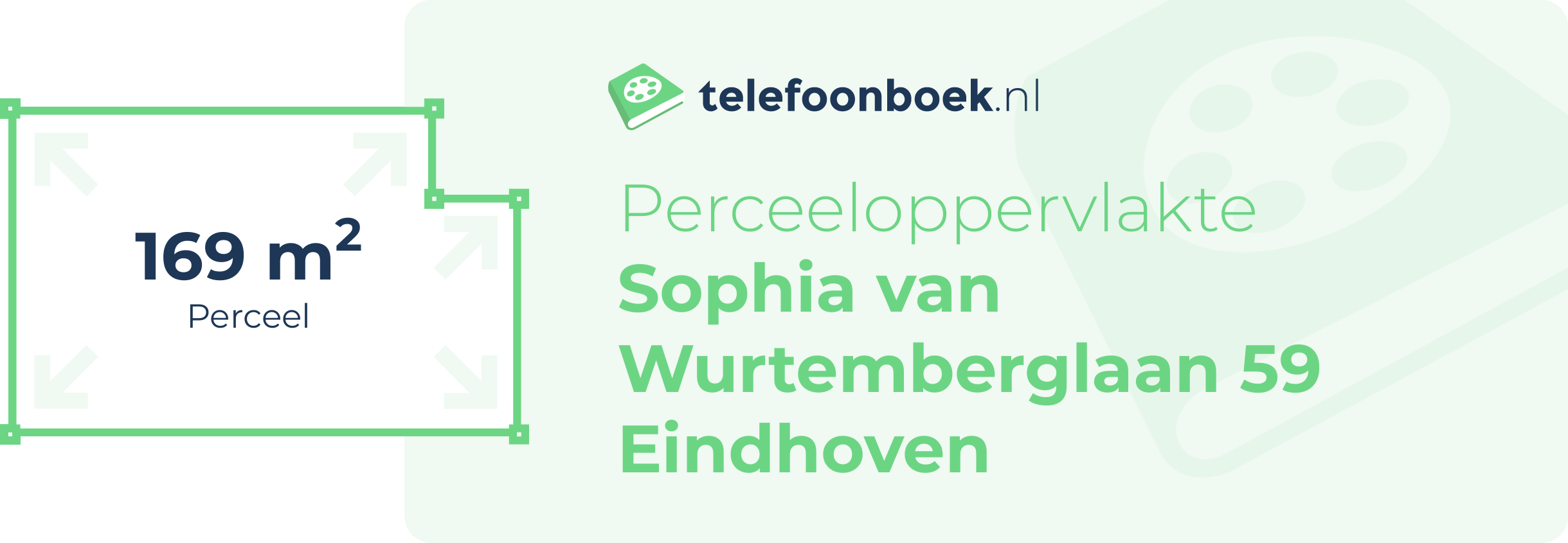 Perceeloppervlakte Sophia Van Wurtemberglaan 59 Eindhoven