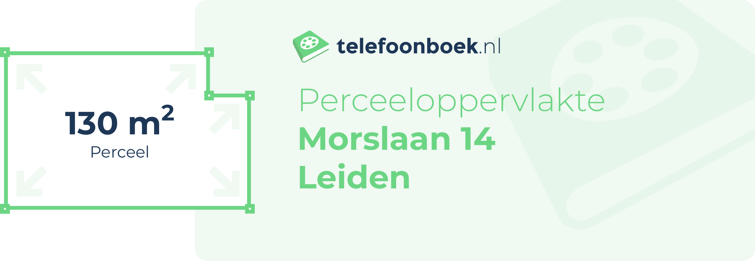 Perceeloppervlakte Morslaan 14 Leiden