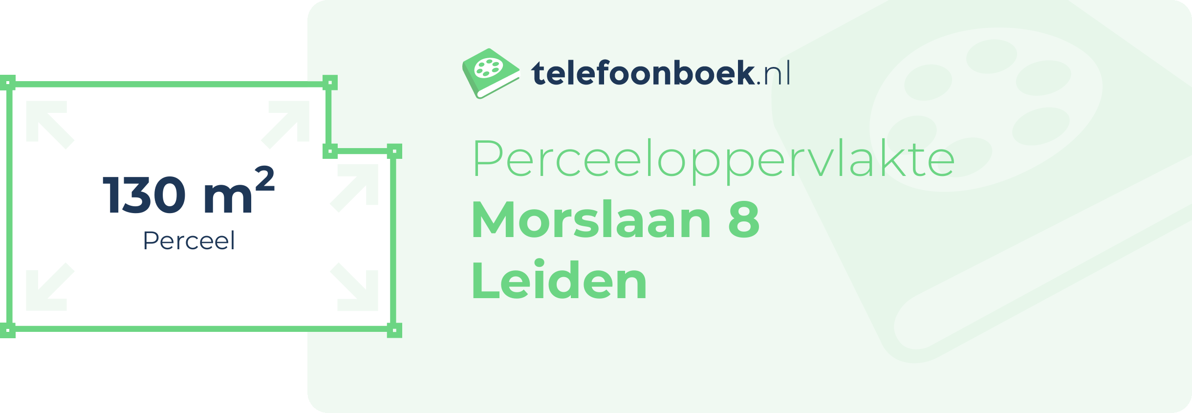 Perceeloppervlakte Morslaan 8 Leiden