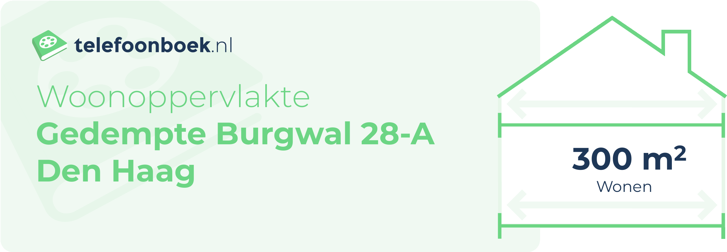 Woonoppervlakte Gedempte Burgwal 28-A Den Haag