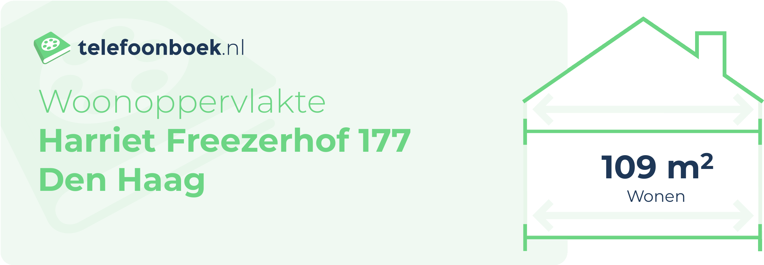 Woonoppervlakte Harriet Freezerhof 177 Den Haag