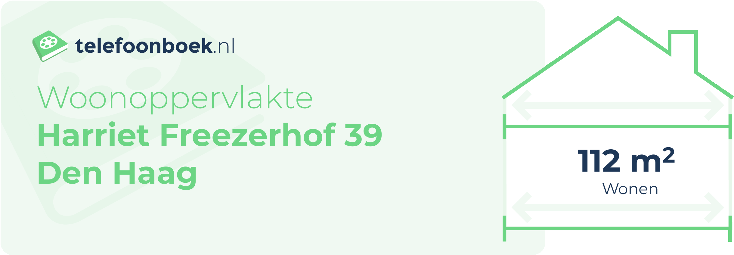 Woonoppervlakte Harriet Freezerhof 39 Den Haag