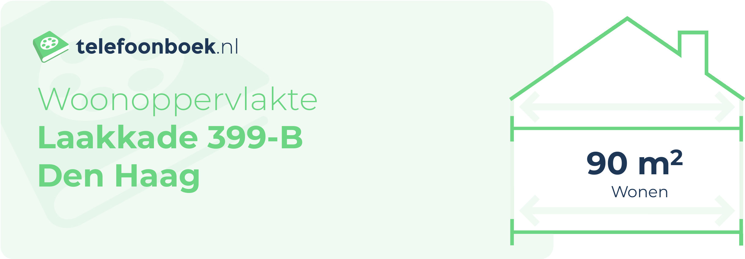 Woonoppervlakte Laakkade 399-B Den Haag