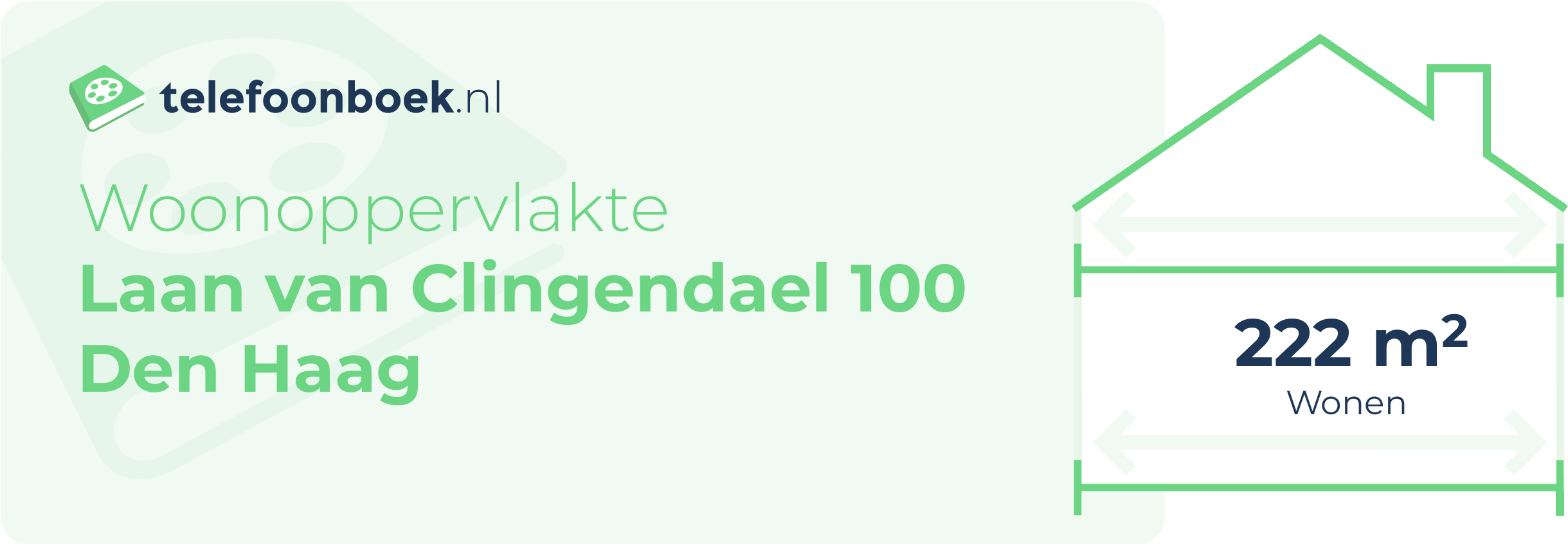 Woonoppervlakte Laan Van Clingendael 100 Den Haag