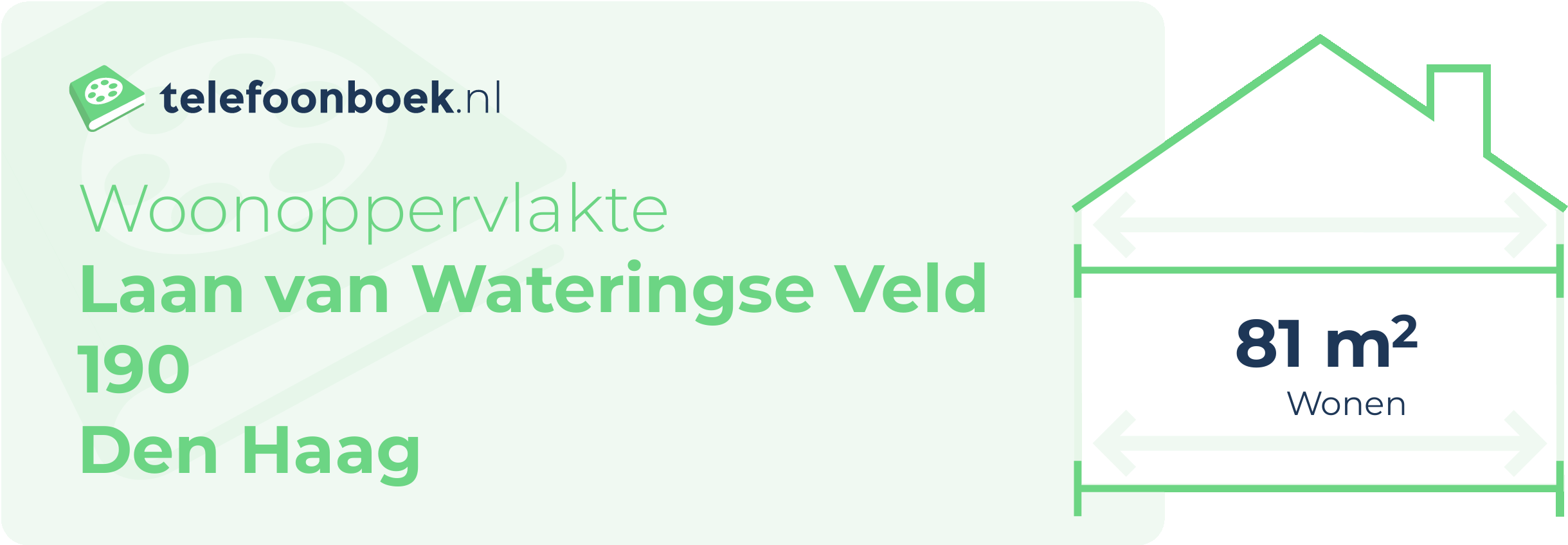 Woonoppervlakte Laan Van Wateringse Veld 190 Den Haag