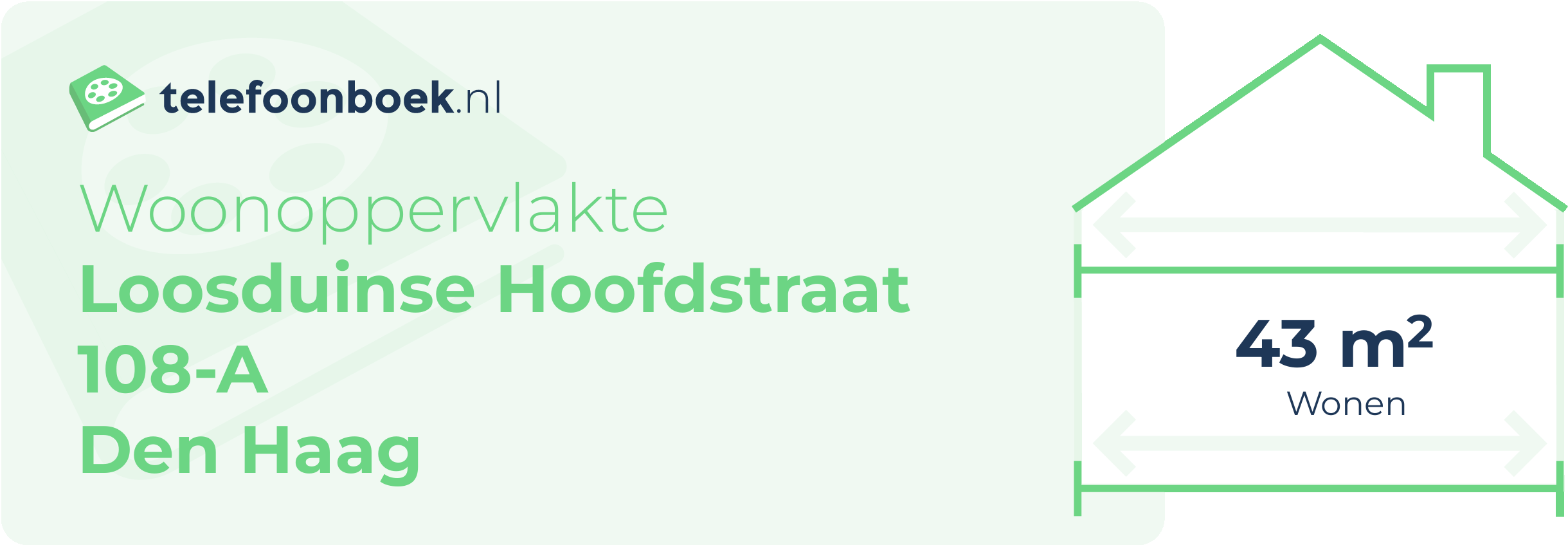Woonoppervlakte Loosduinse Hoofdstraat 108-A Den Haag