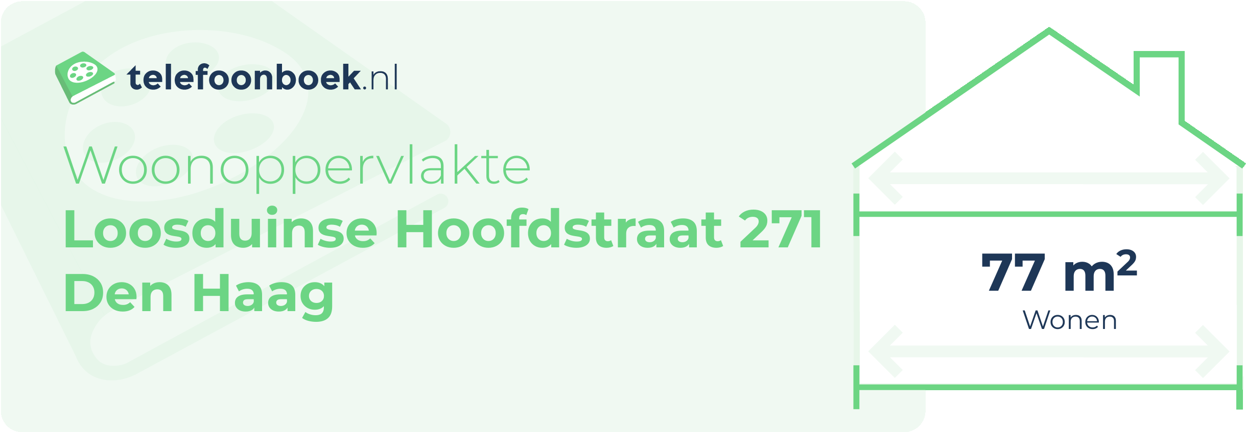 Woonoppervlakte Loosduinse Hoofdstraat 271 Den Haag