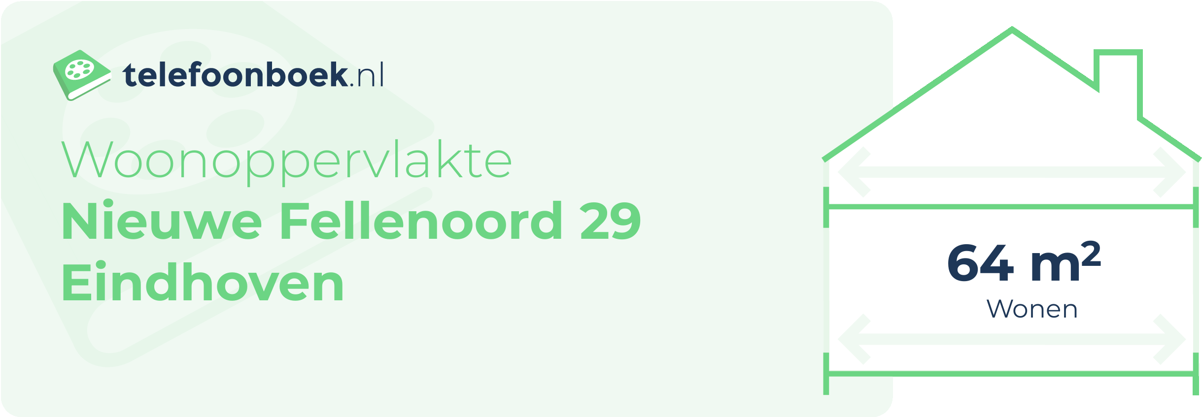 Woonoppervlakte Nieuwe Fellenoord 29 Eindhoven