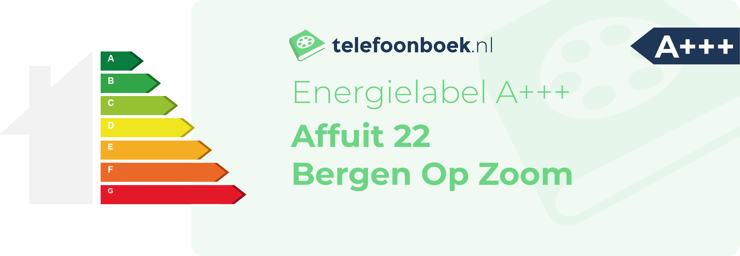 Energielabel Affuit 22 Bergen Op Zoom