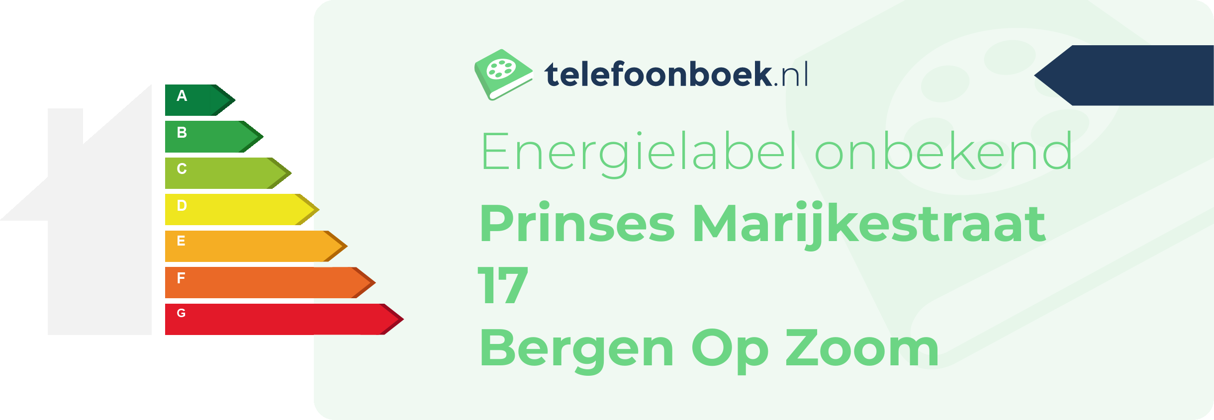 Energielabel Prinses Marijkestraat 17 Bergen Op Zoom