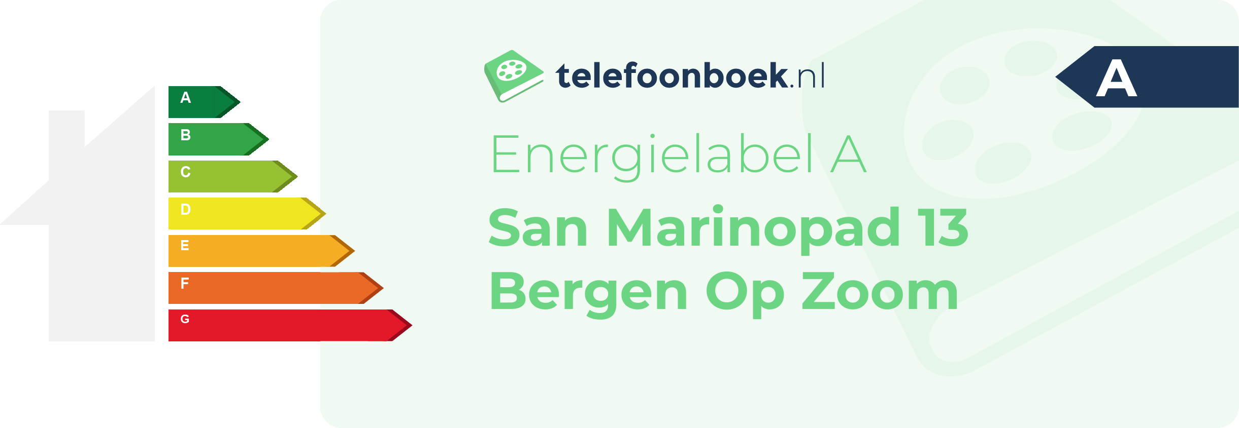 Energielabel San Marinopad 13 Bergen Op Zoom