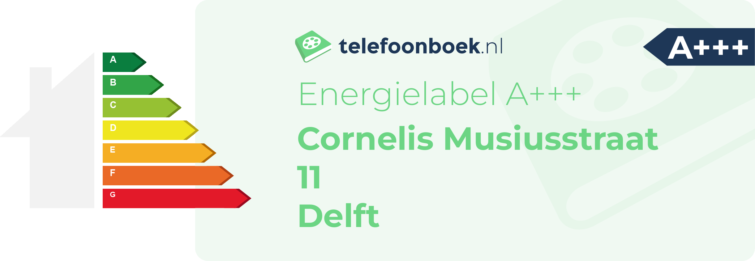 Energielabel Cornelis Musiusstraat 11 Delft