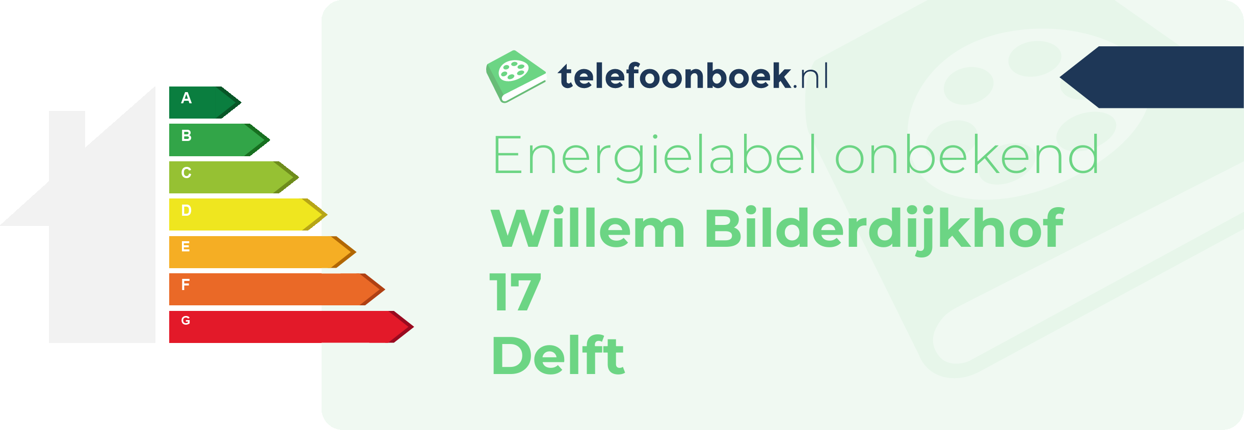 Energielabel Willem Bilderdijkhof 17 Delft