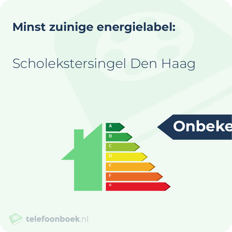 Energielabel Scholekstersingel Den Haag | Minst zuinig