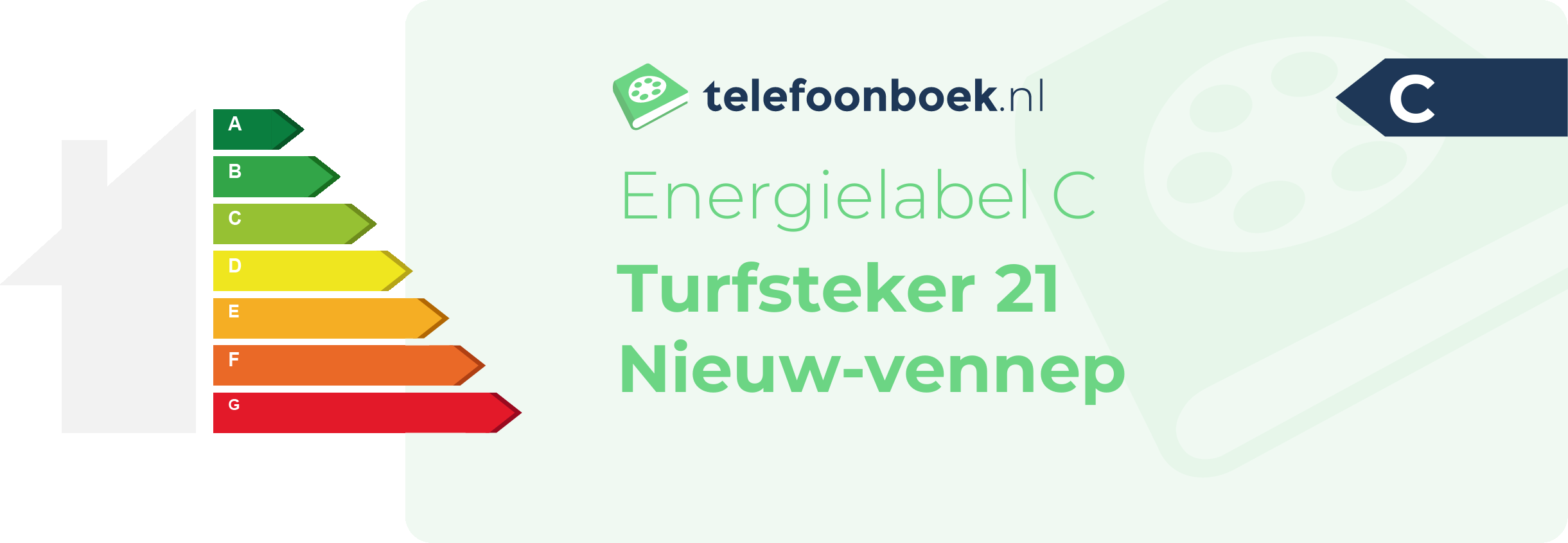 Energielabel Turfsteker 21 Nieuw-Vennep