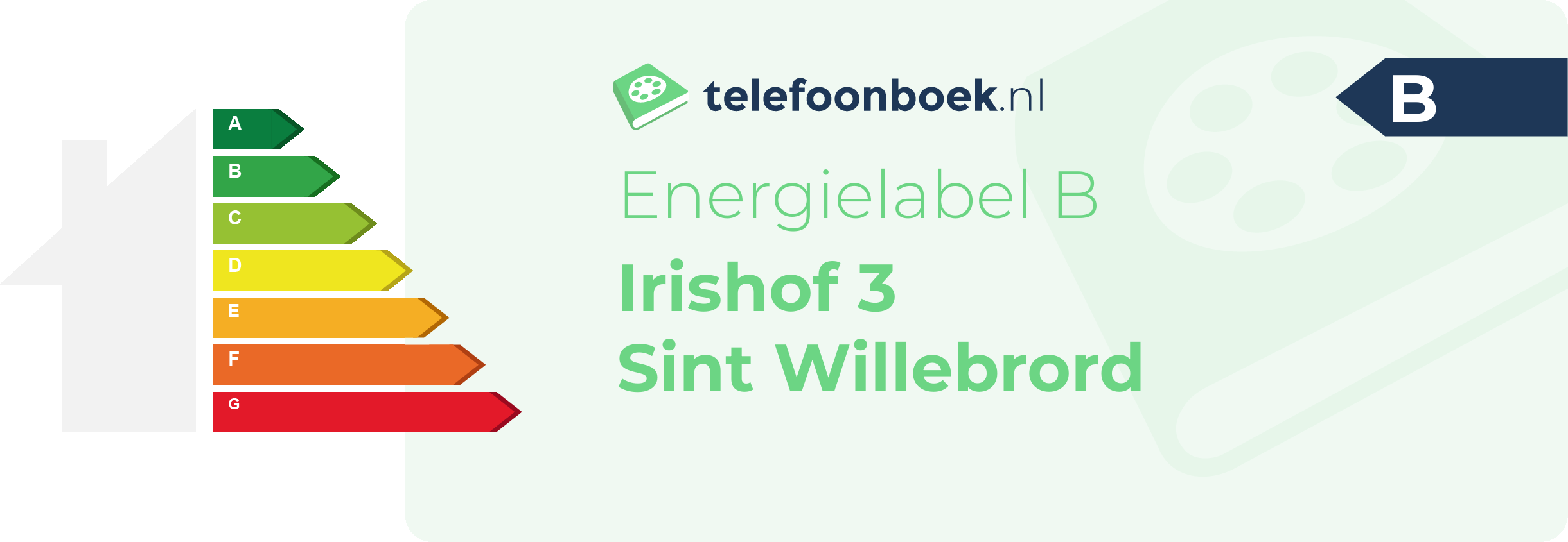 Energielabel Irishof 3 Sint Willebrord