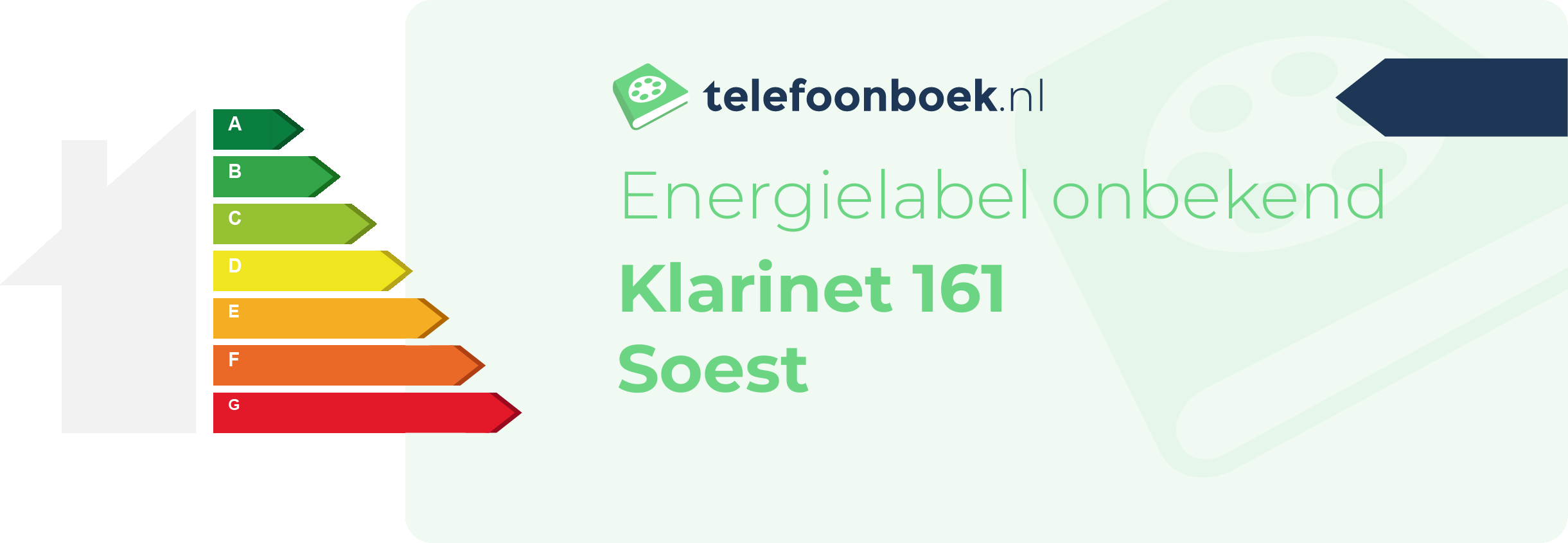 Energielabel Klarinet 161 Soest