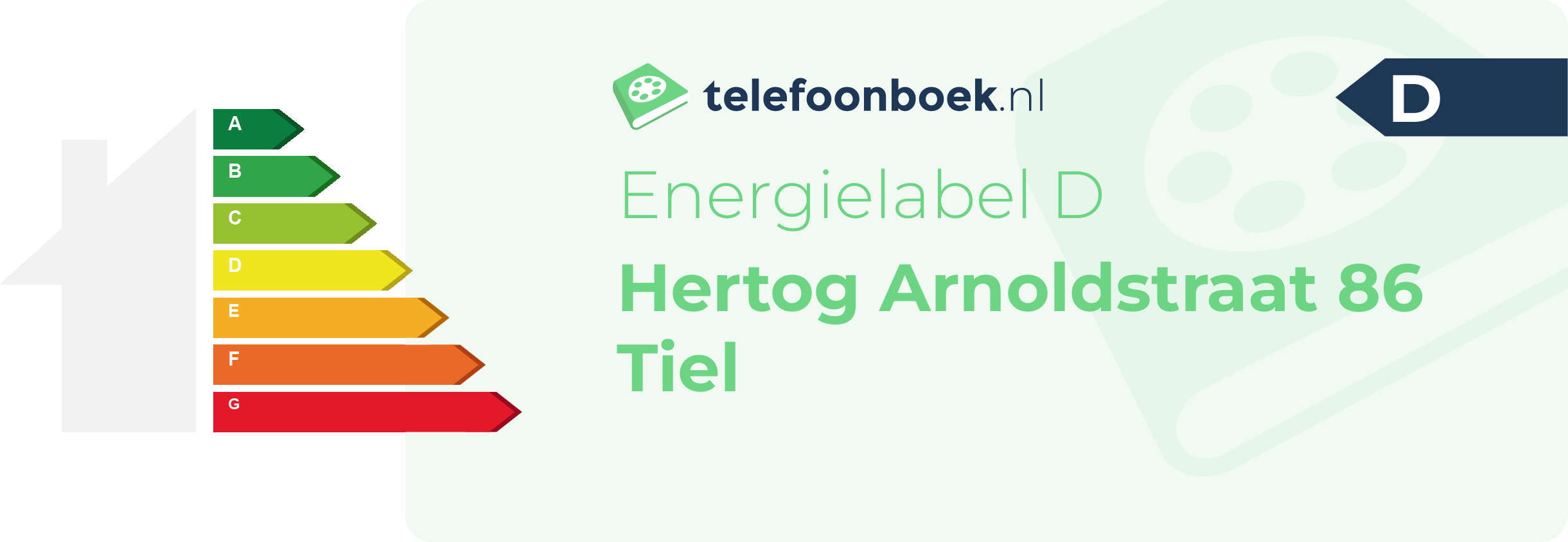 Energielabel Hertog Arnoldstraat 86 Tiel