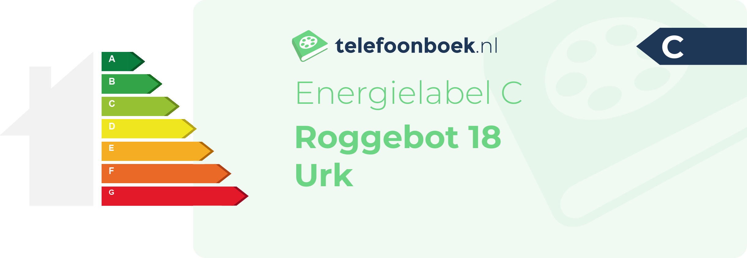 Energielabel Roggebot 18 Urk