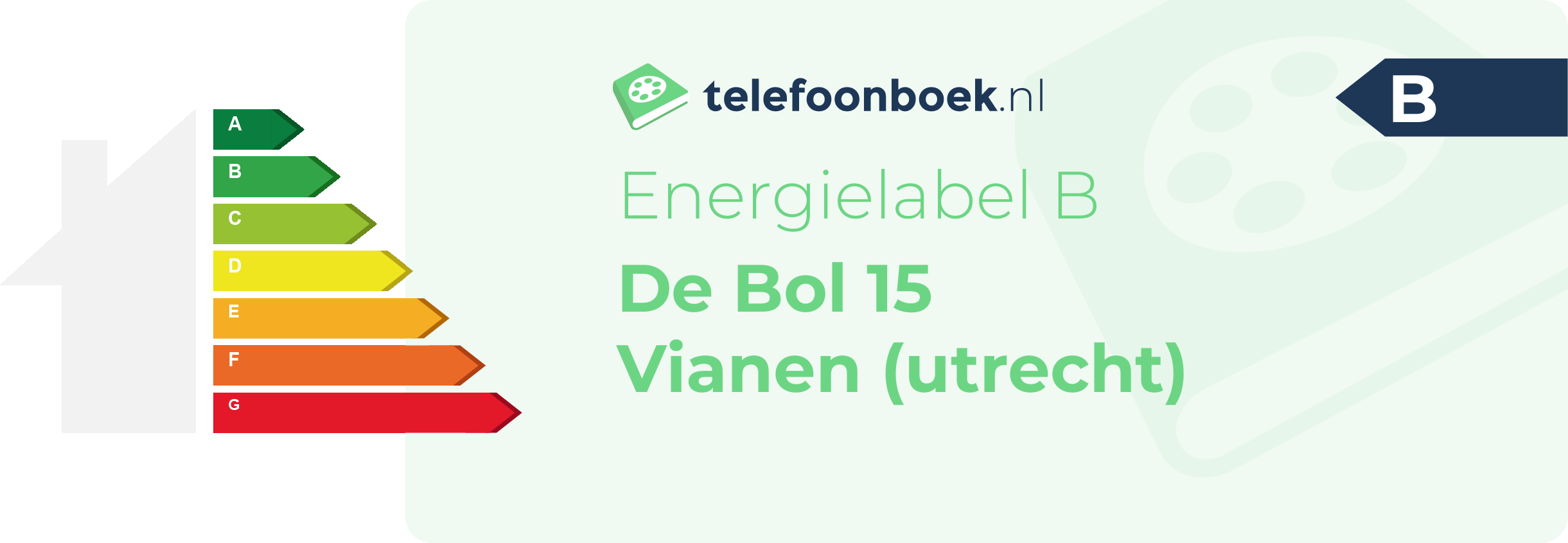 Energielabel De Bol 15 Vianen (Utrecht)
