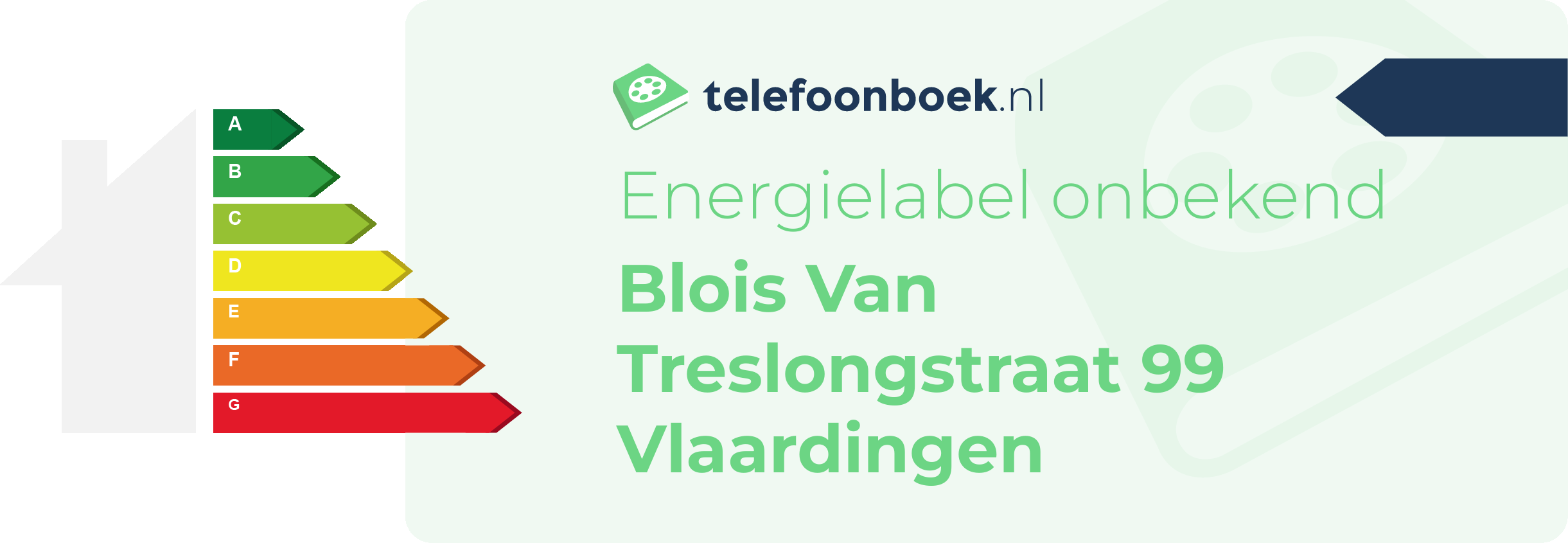 Energielabel Blois Van Treslongstraat 99 Vlaardingen