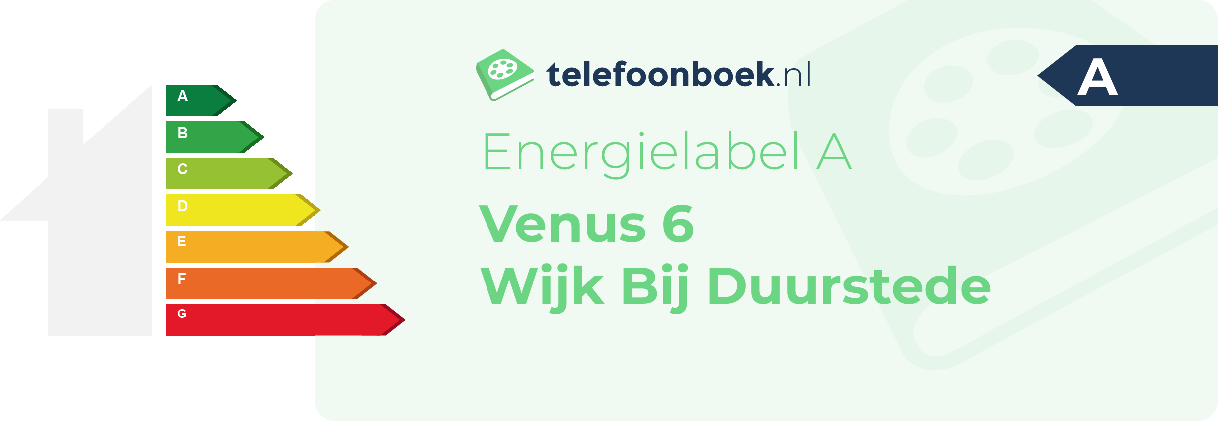 Energielabel Venus 6 Wijk Bij Duurstede