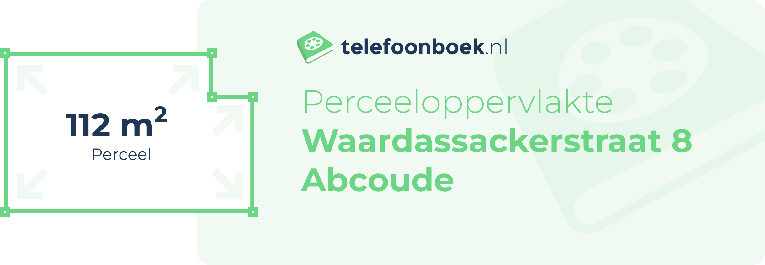 Perceeloppervlakte Waardassackerstraat 8 Abcoude