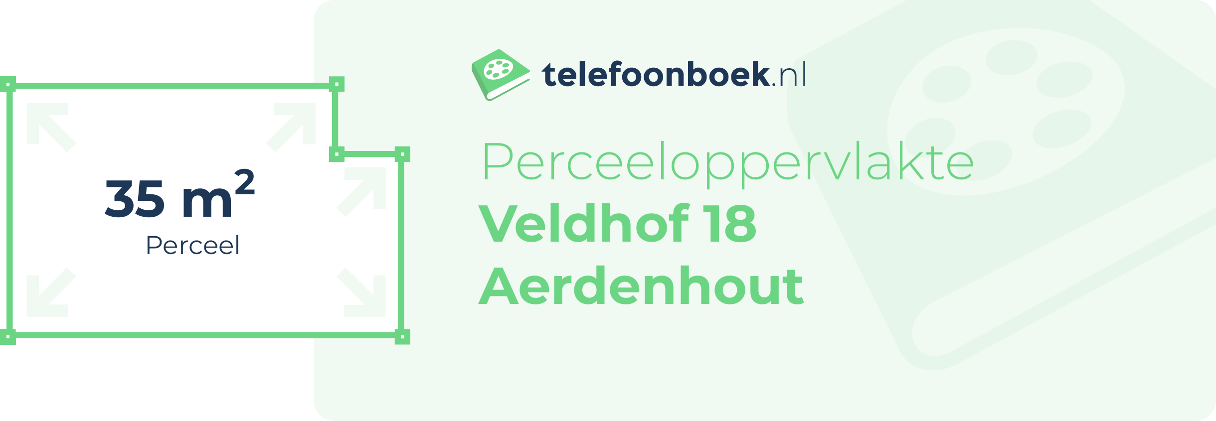 Perceeloppervlakte Veldhof 18 Aerdenhout
