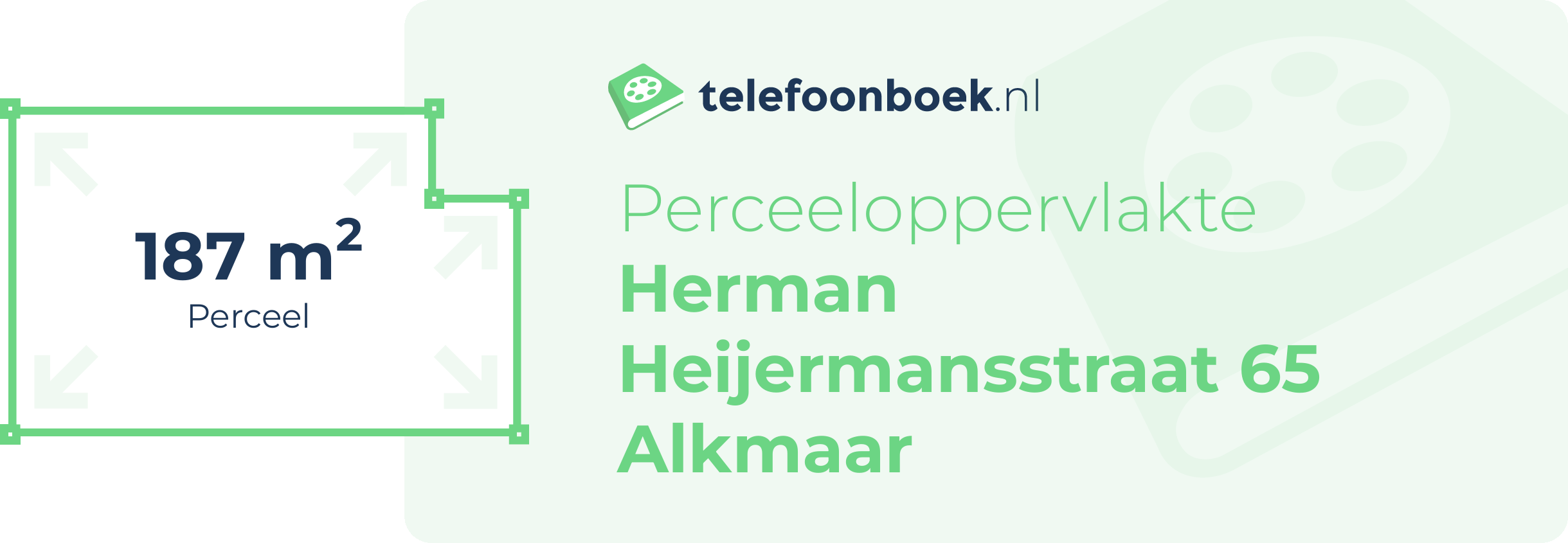 Perceeloppervlakte Herman Heijermansstraat 65 Alkmaar